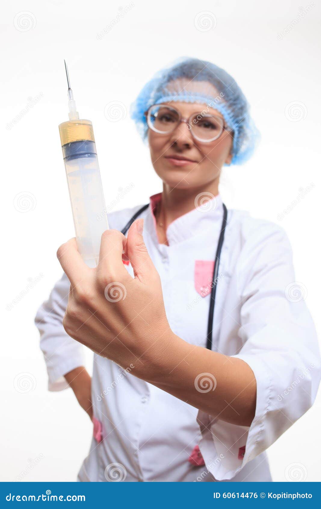 Docteur Mauvais Avec La Grande Seringue Photo stock - Image du injection,  humeur: 60614476