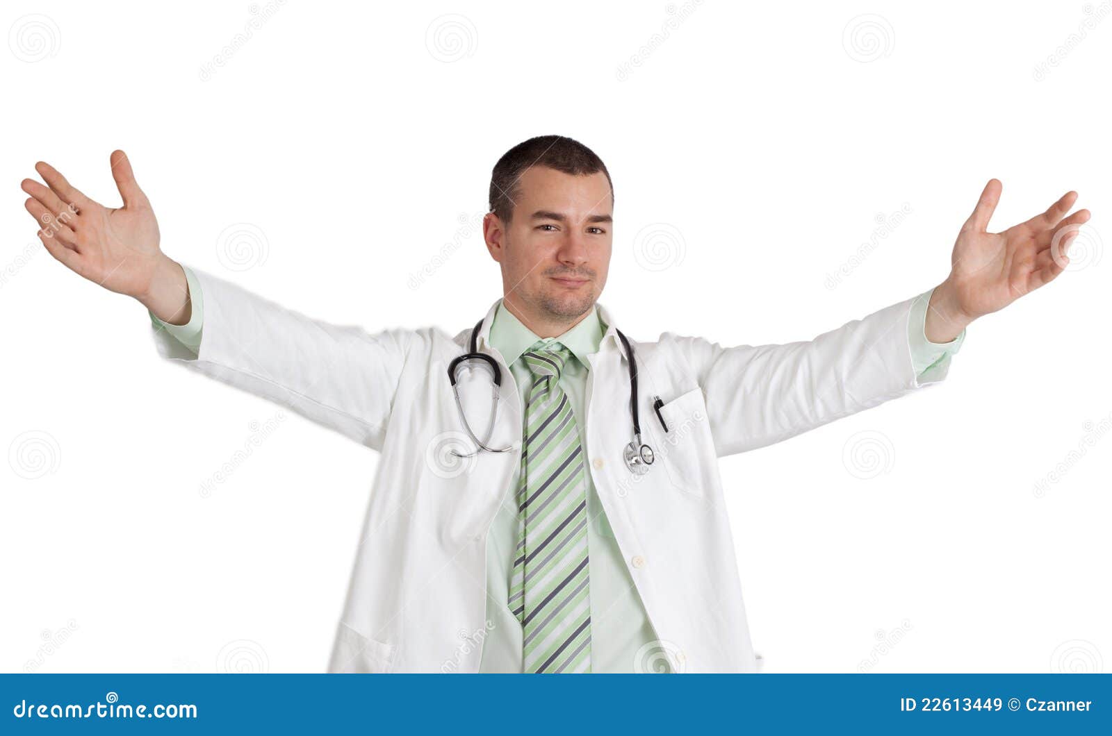 Doctor with arms open. stock image. Image of doctor, conceptual 22613449