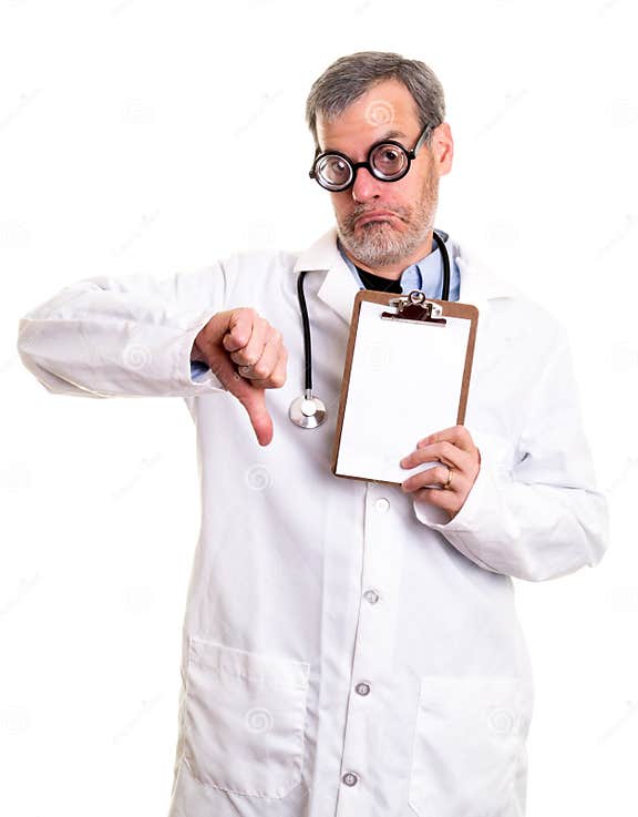 Doctor with Bad Test Results Stock Image Image of space, funny 28036215