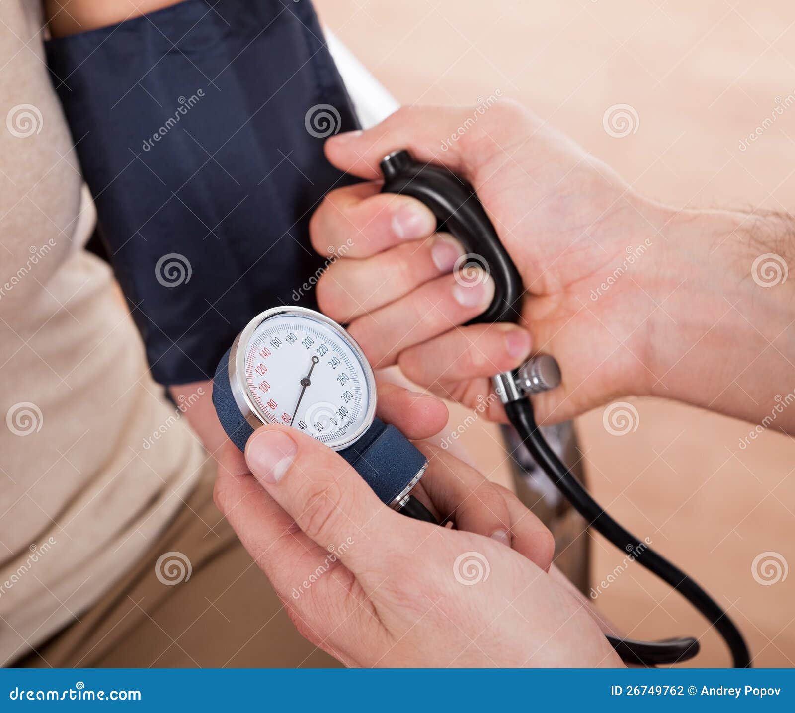 Doctor Checking Blood Pressure Stock Photo Image of people, pressure
