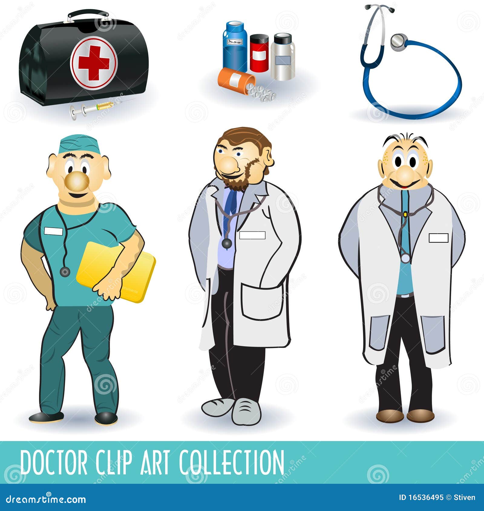 Doctor clip art collection stock vector. Illustration of clip - 16536495