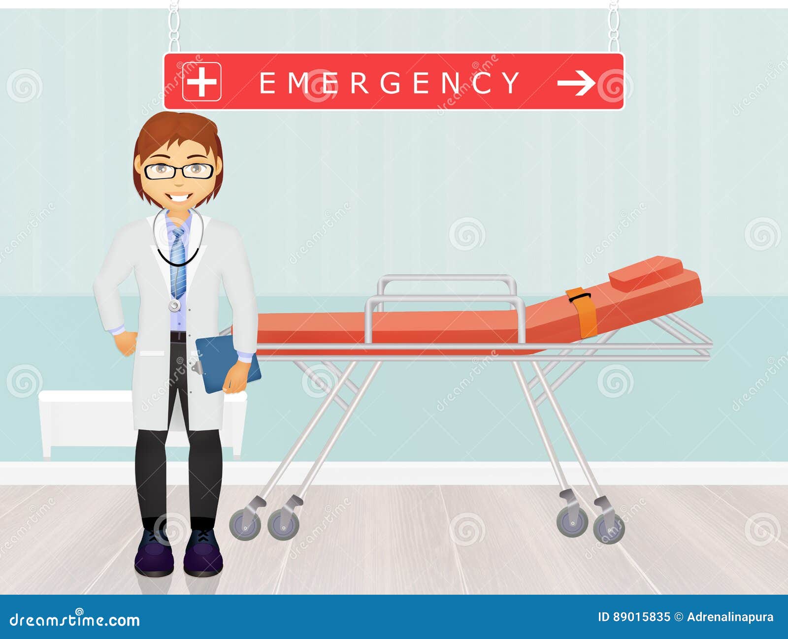 Doctor En La Sala De Urgencias Stock de ilustración - Ilustración de hospital, médico: 89015835 Doctor En La Sala De Urgencias Stock de ilustración - Ilustración de hospital, médico: 89015835