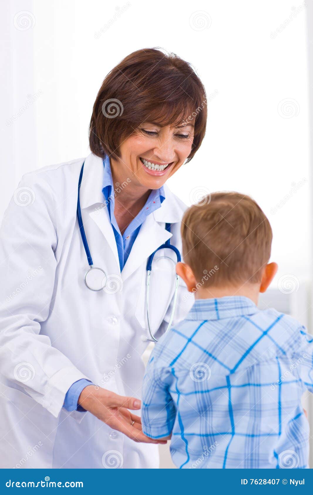 Doctor Pediatrician Exam Children Mouth Royalty Free Stock 