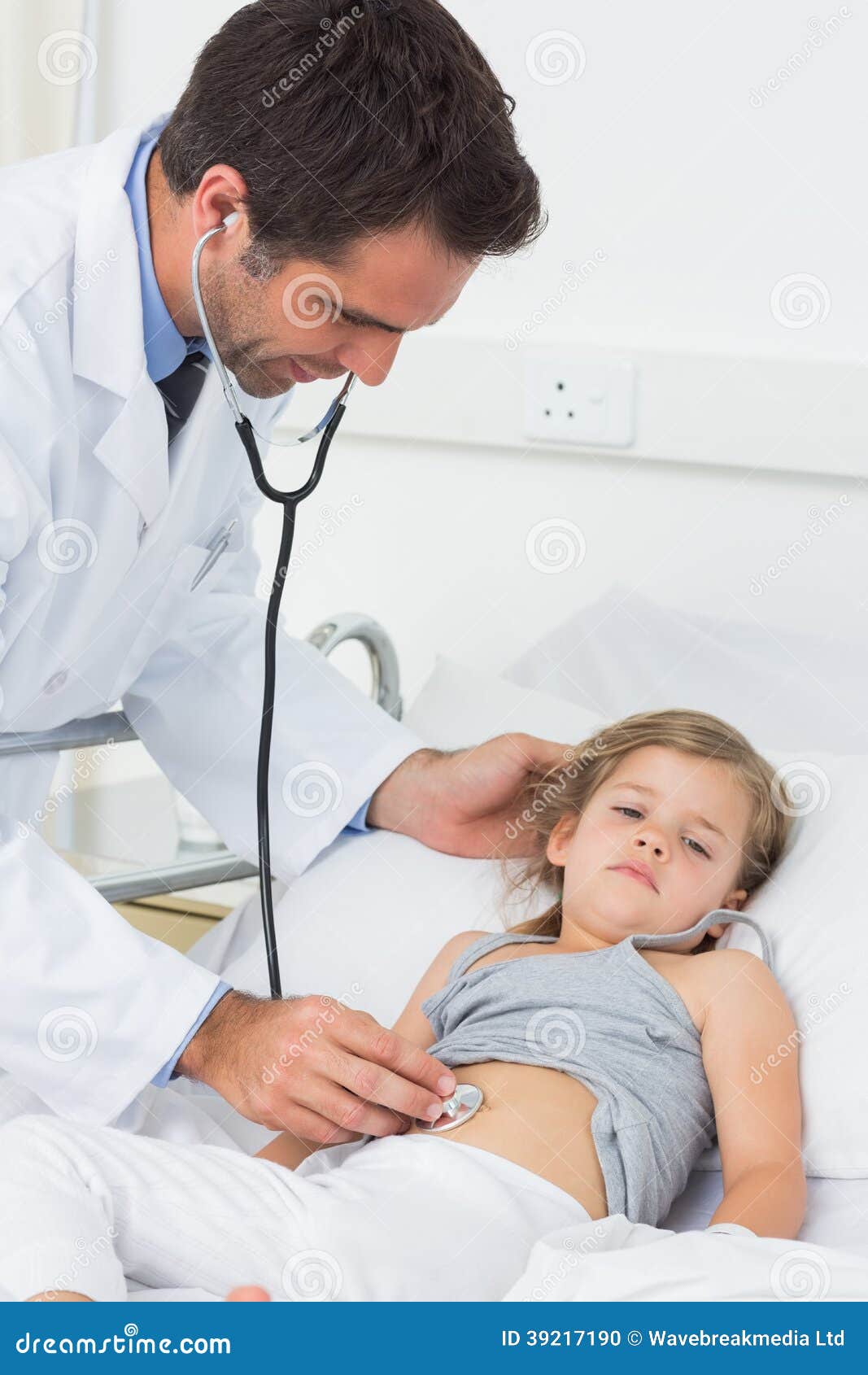 Doctor Examining Stomach Sick Girl Stock Photos - Free & Royalty-Free Stock  Photos from Dreamstime