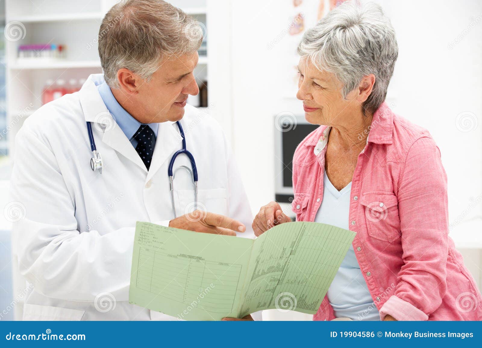 doctor with female patient