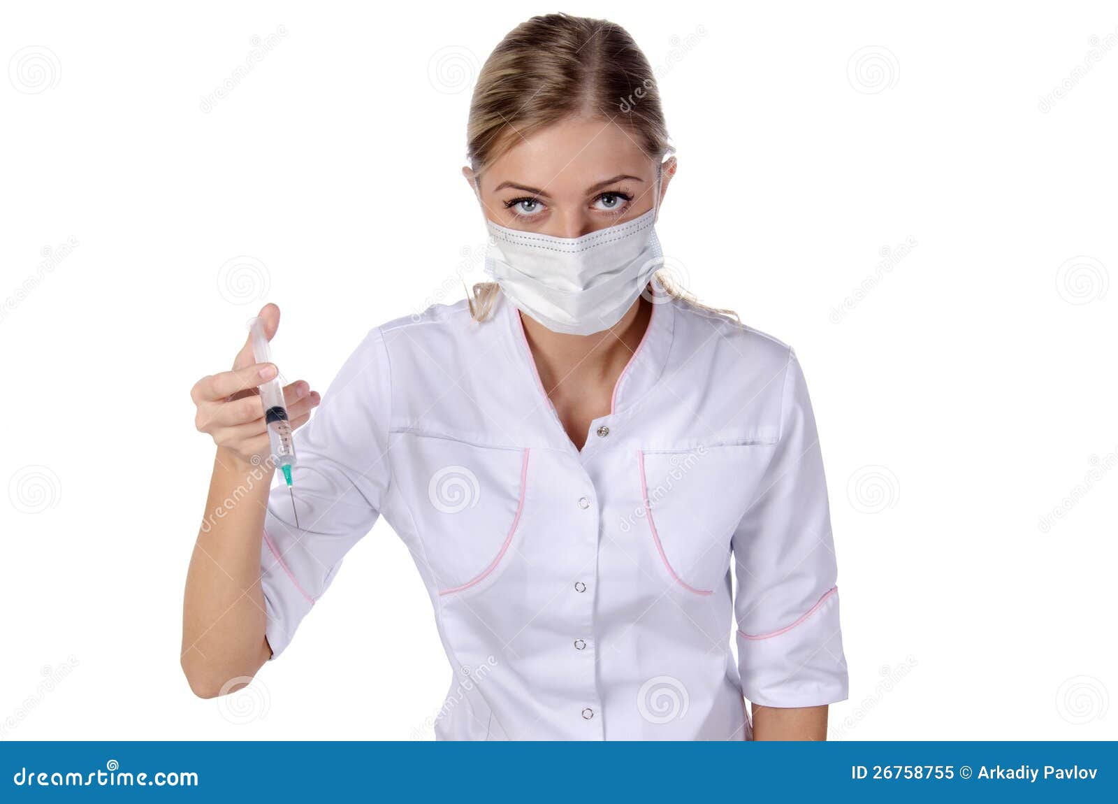 Doctor, Girl, Syringe Injection Stock Image Image of expertise