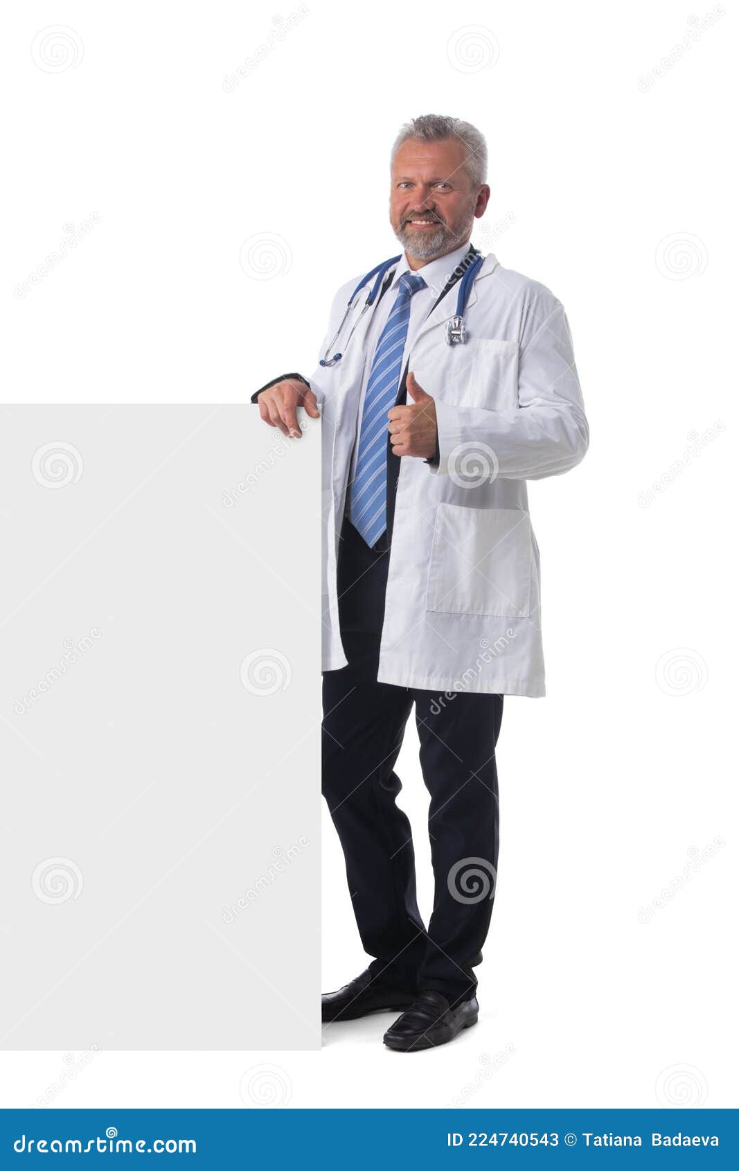 Doctor Holding Blank Placard Stock Image Image Of Adult Hold 224740543