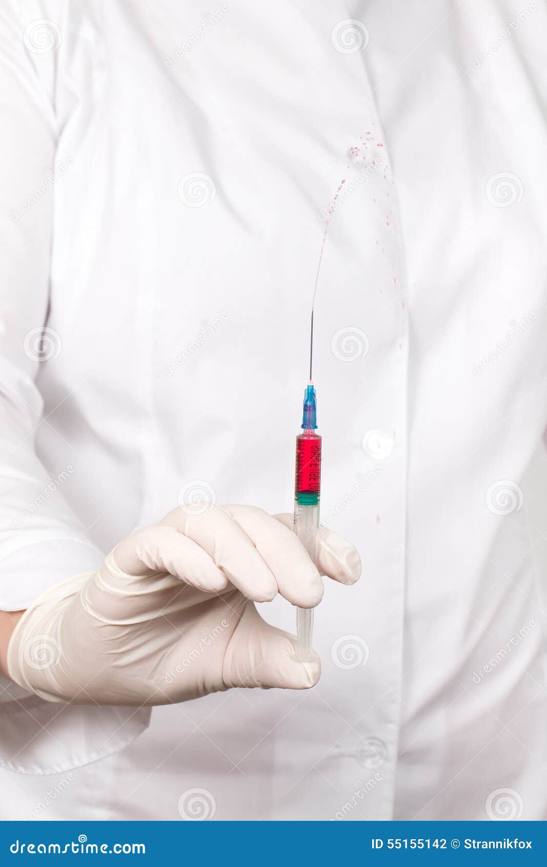 Doctor Holds Syringe with Injection Stock Photo Image of hospital