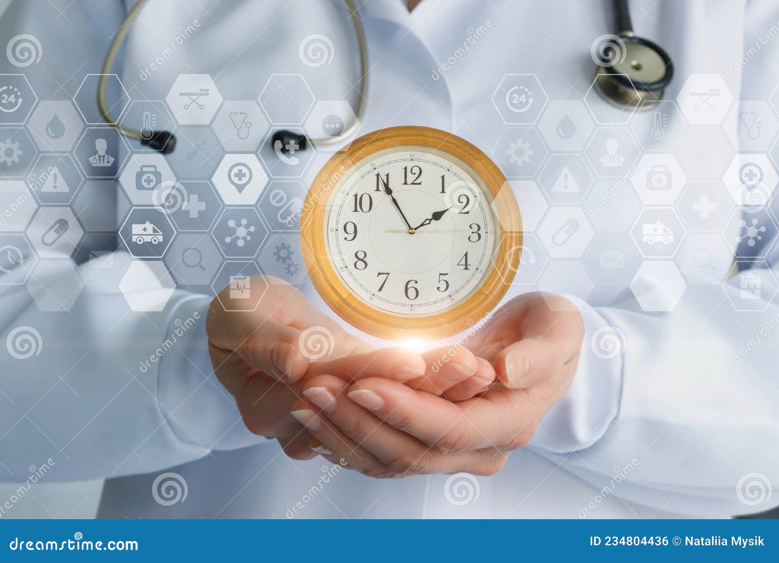 doctor maintains a clock