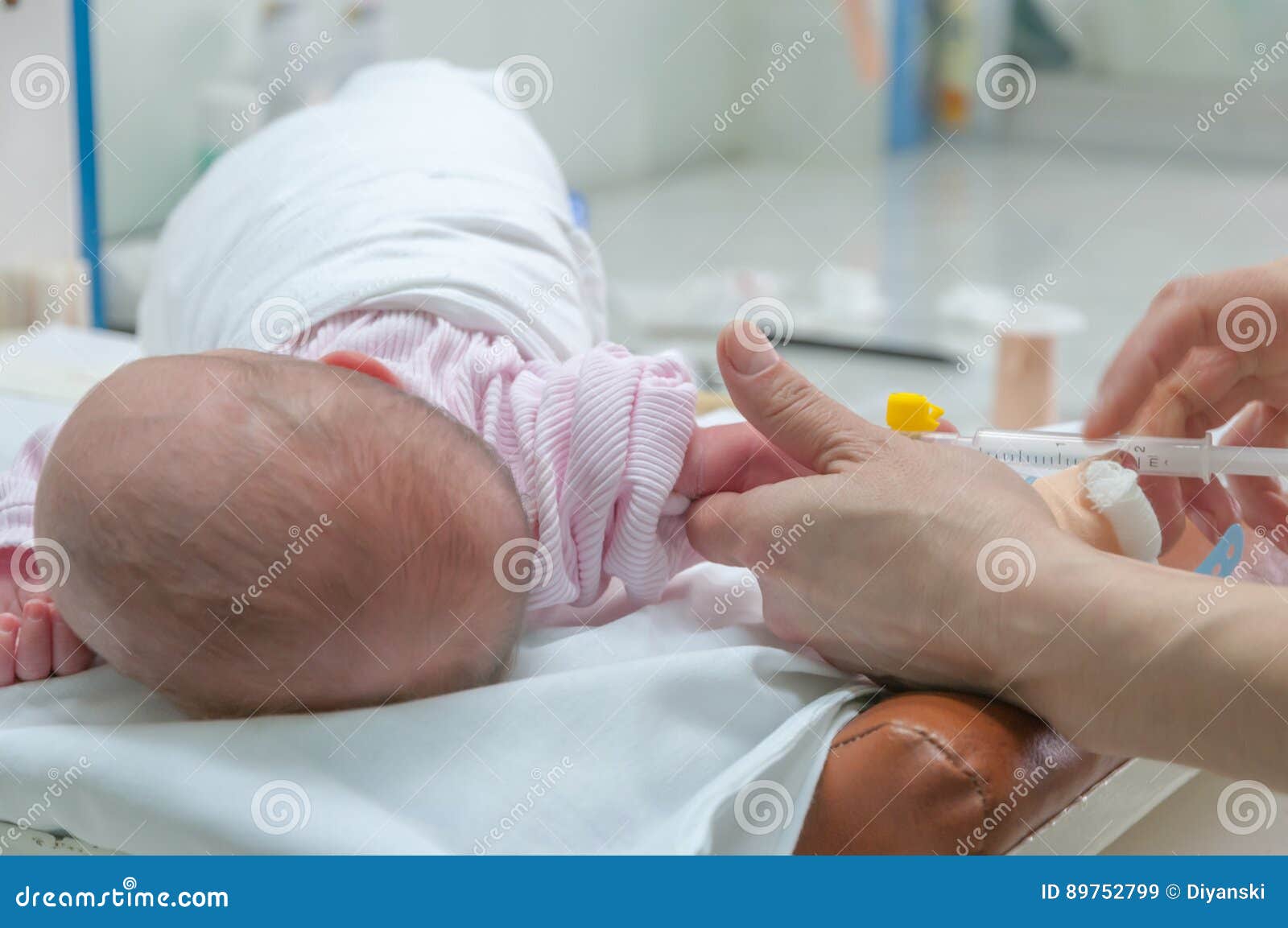 Doctor Making Drainage for Newborn Baby Editorial Stock Image Image of health, drainage 89752799