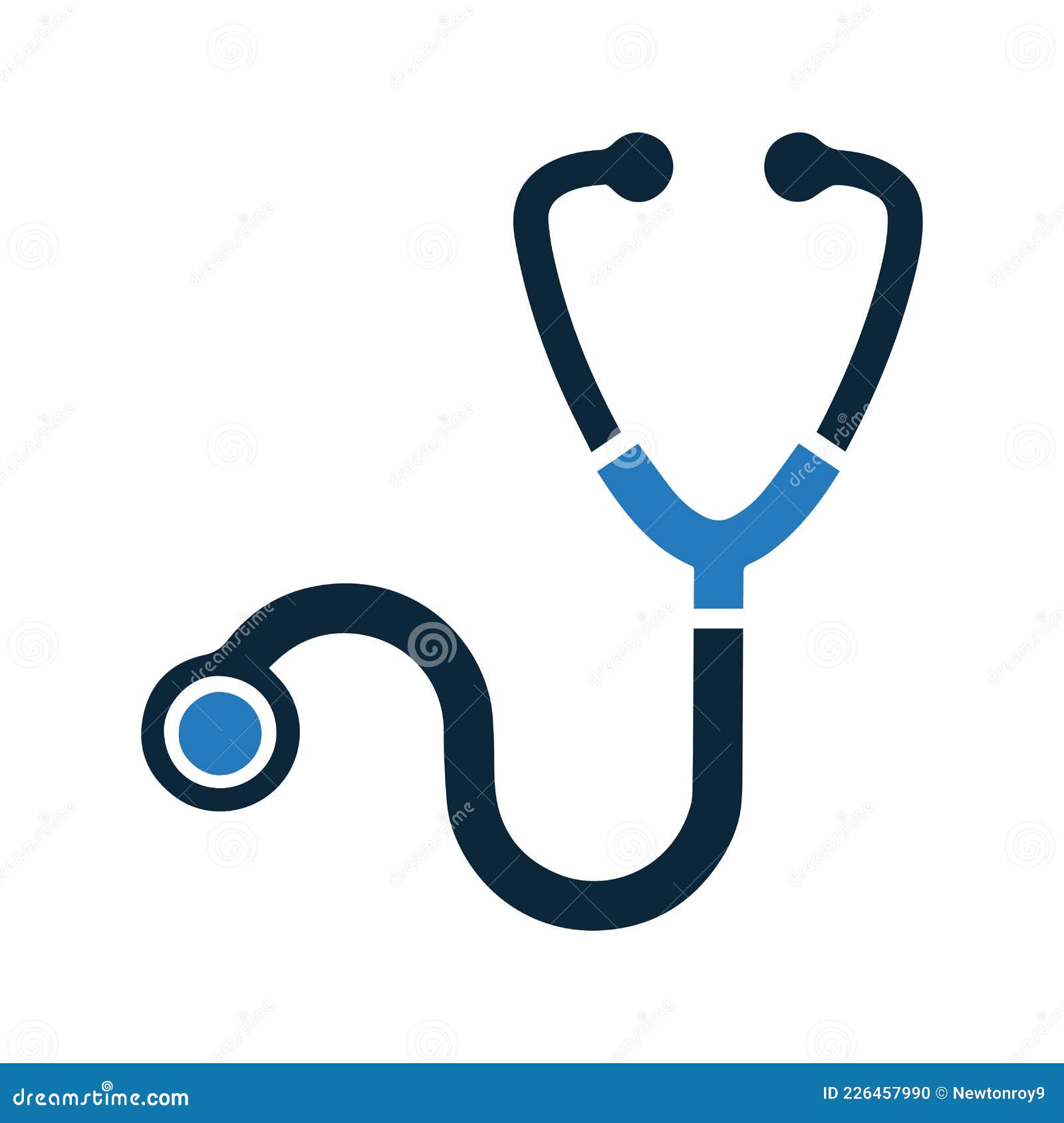 Premium Vector, Medical tool stethoscope isolated on white with heart  symbol