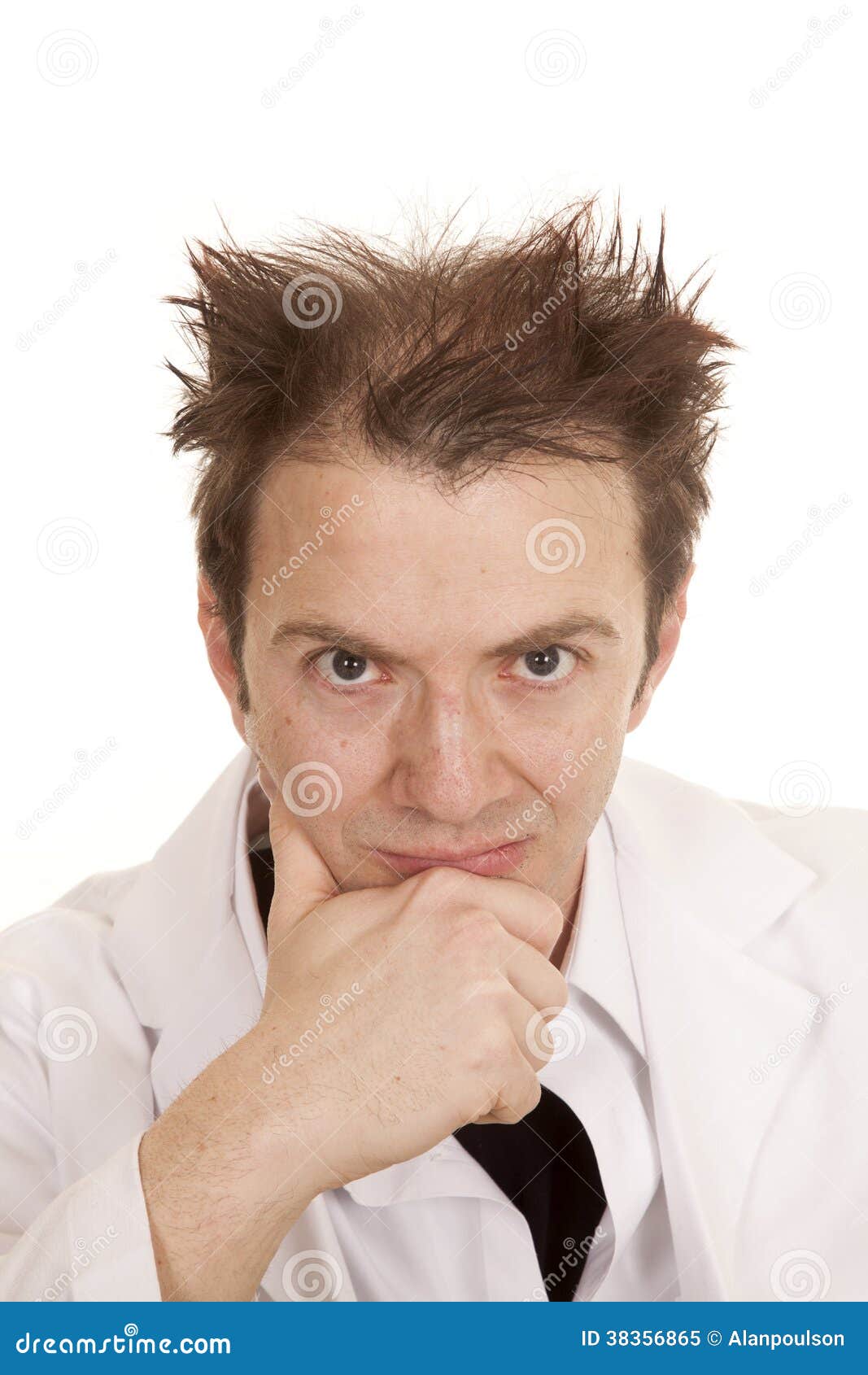 Doctor Messed Up Hair Hand on Chin Stock Image - Image of medicine, hair: 38356865 Doctor Messed Up Hair Hand on Chin Stock Image - Image of medicine, hair: 38356865