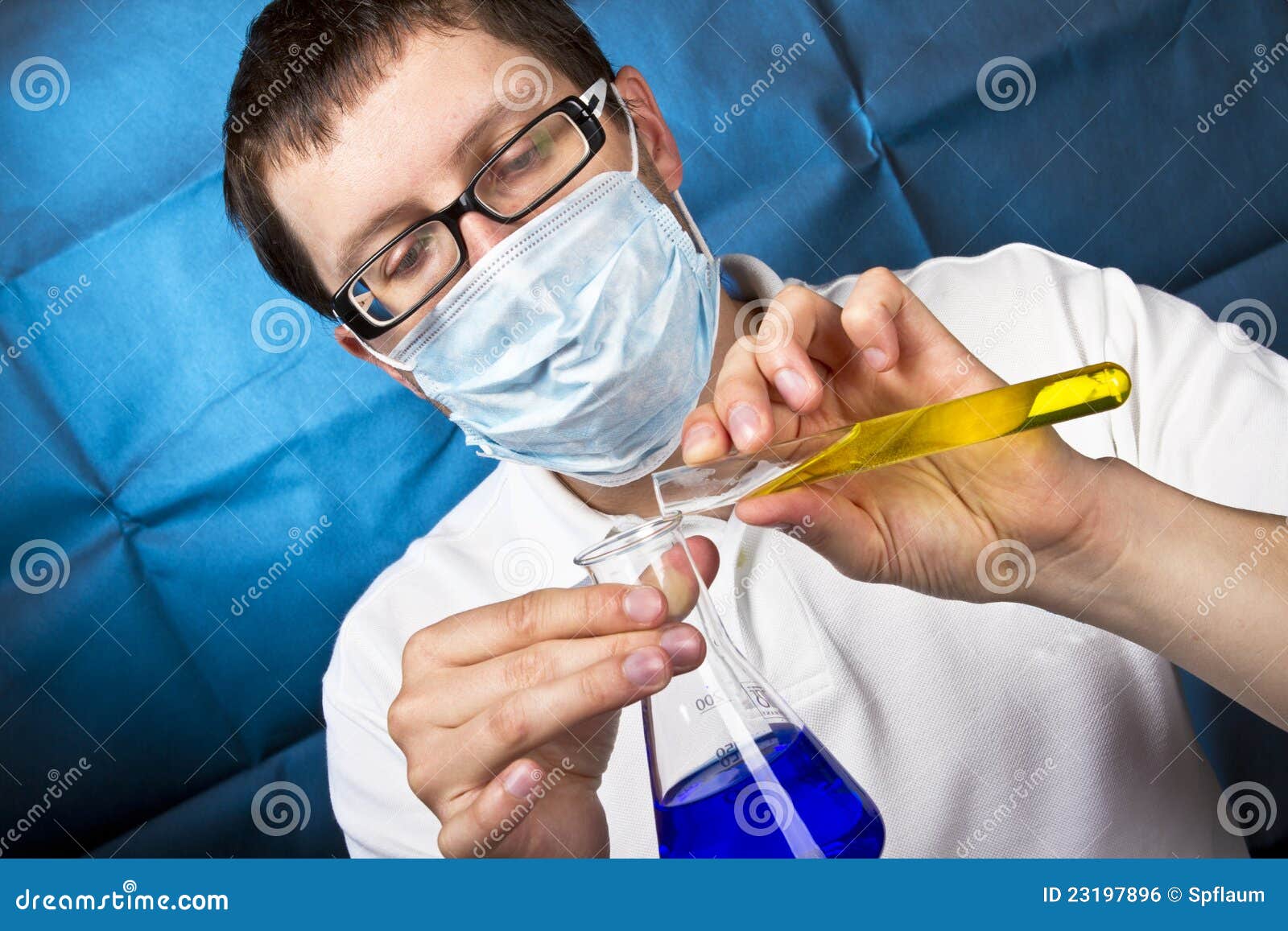 Doctor mixing medicine stock photo. Image of scientist 23197896
