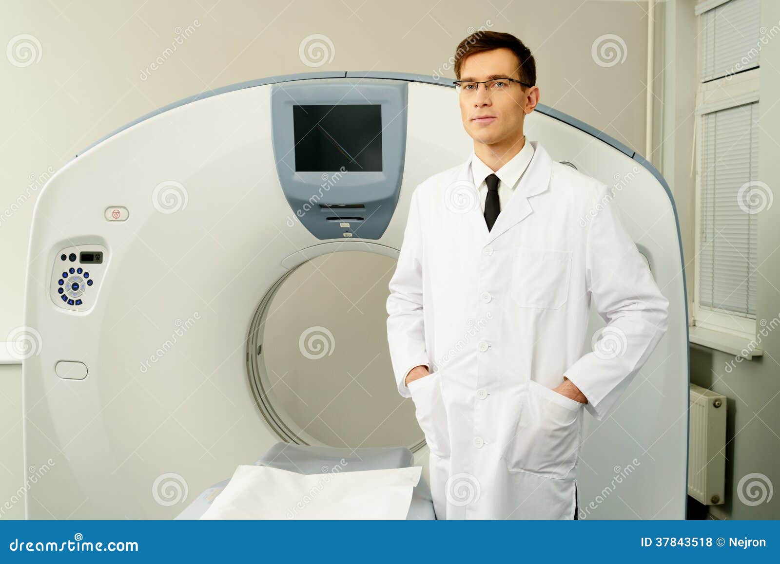 Doctor Near Computed Tomography Scanner Stock Photo Image of doctor