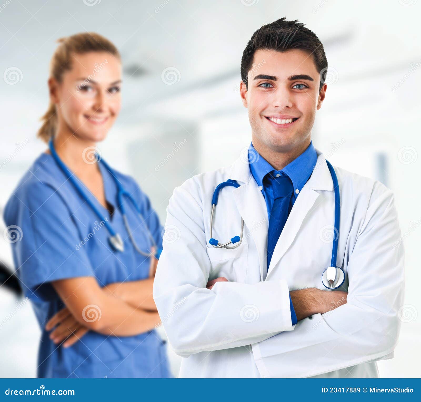 Doctor And Nurse Royalty Free Stock Images - Image: 23417889