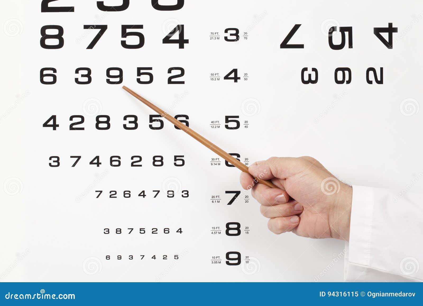 Doctor Optometrist Performing an Eye Test Stock Image - Image of ...