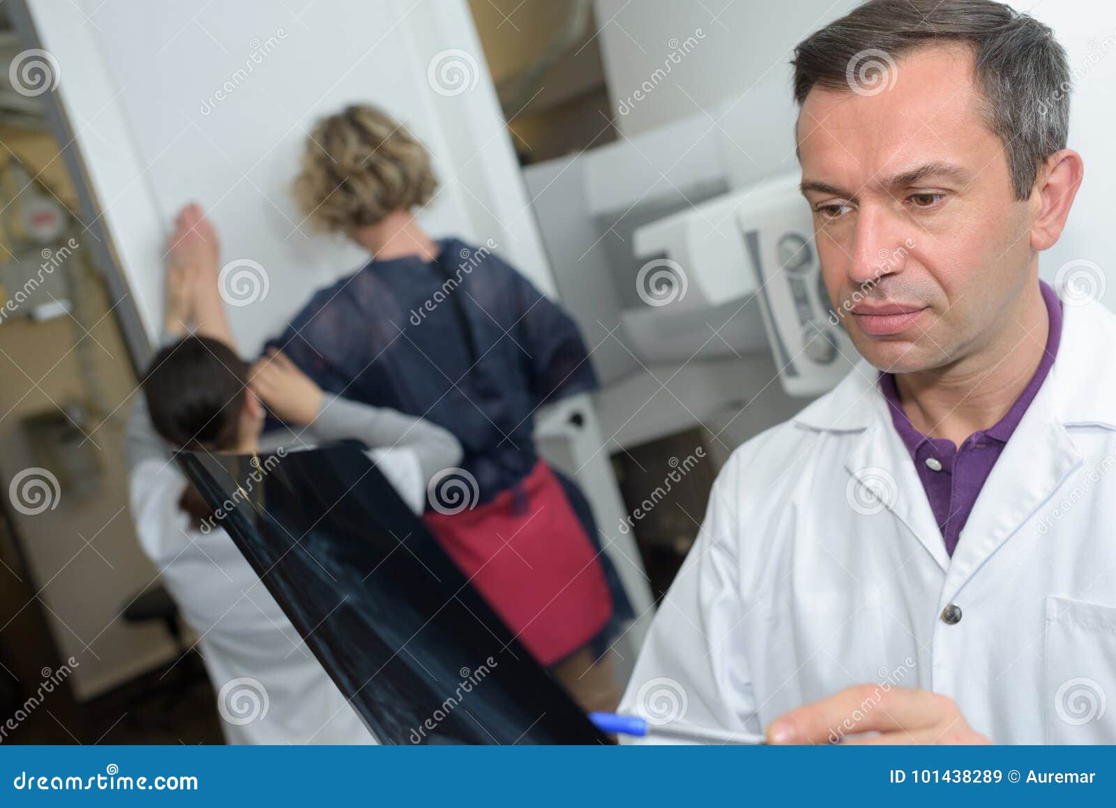 Doctor Preparing for Examination Stock Image Image of information, radiology 101438289