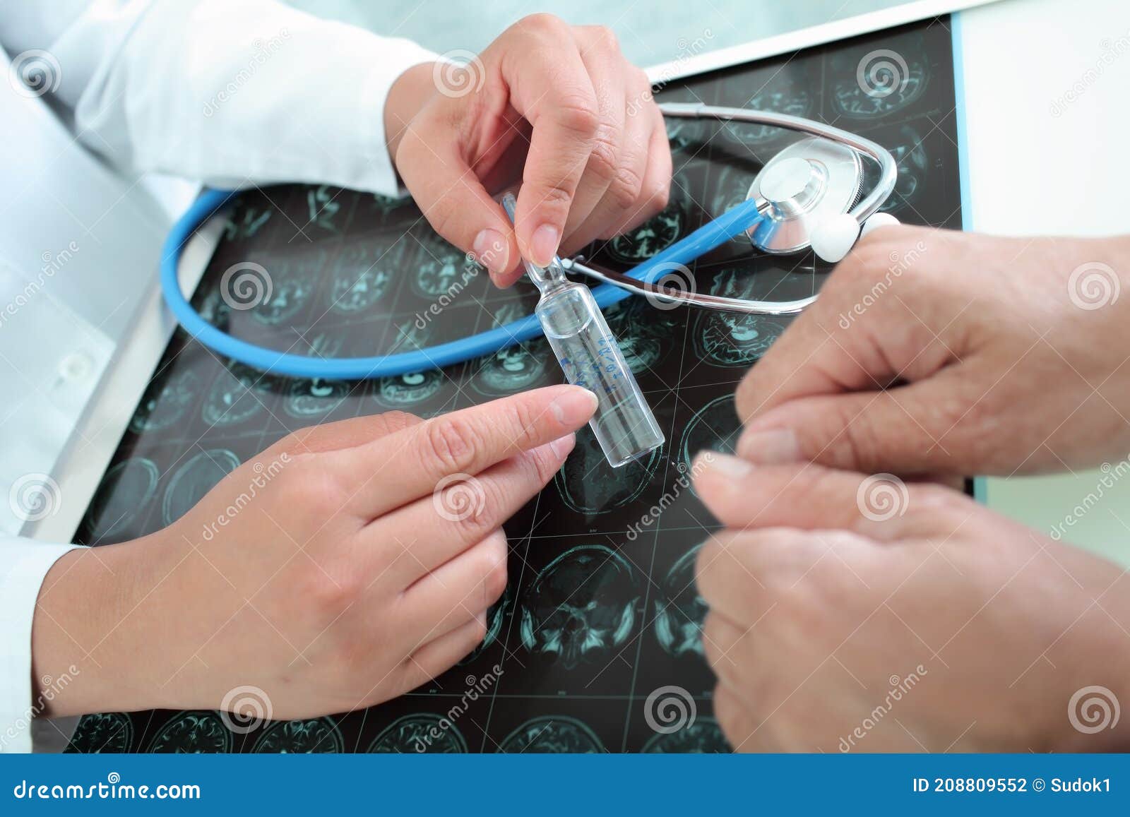 The Doctor Prescribes Treatment For The Patient, Physiotherapy And