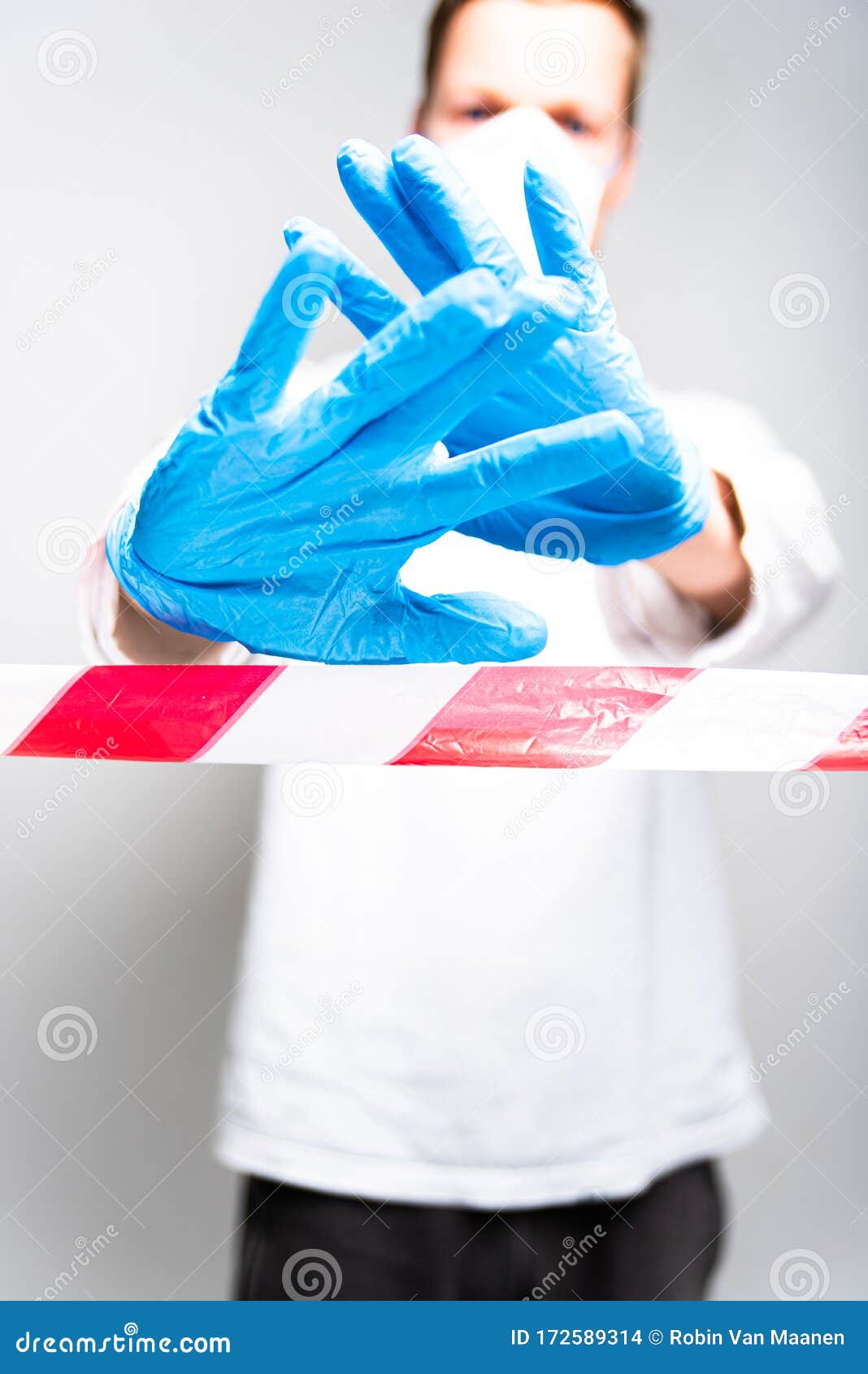 A Doctor with Protective Clothing Fights the 2019-ncov Virus Stock ...