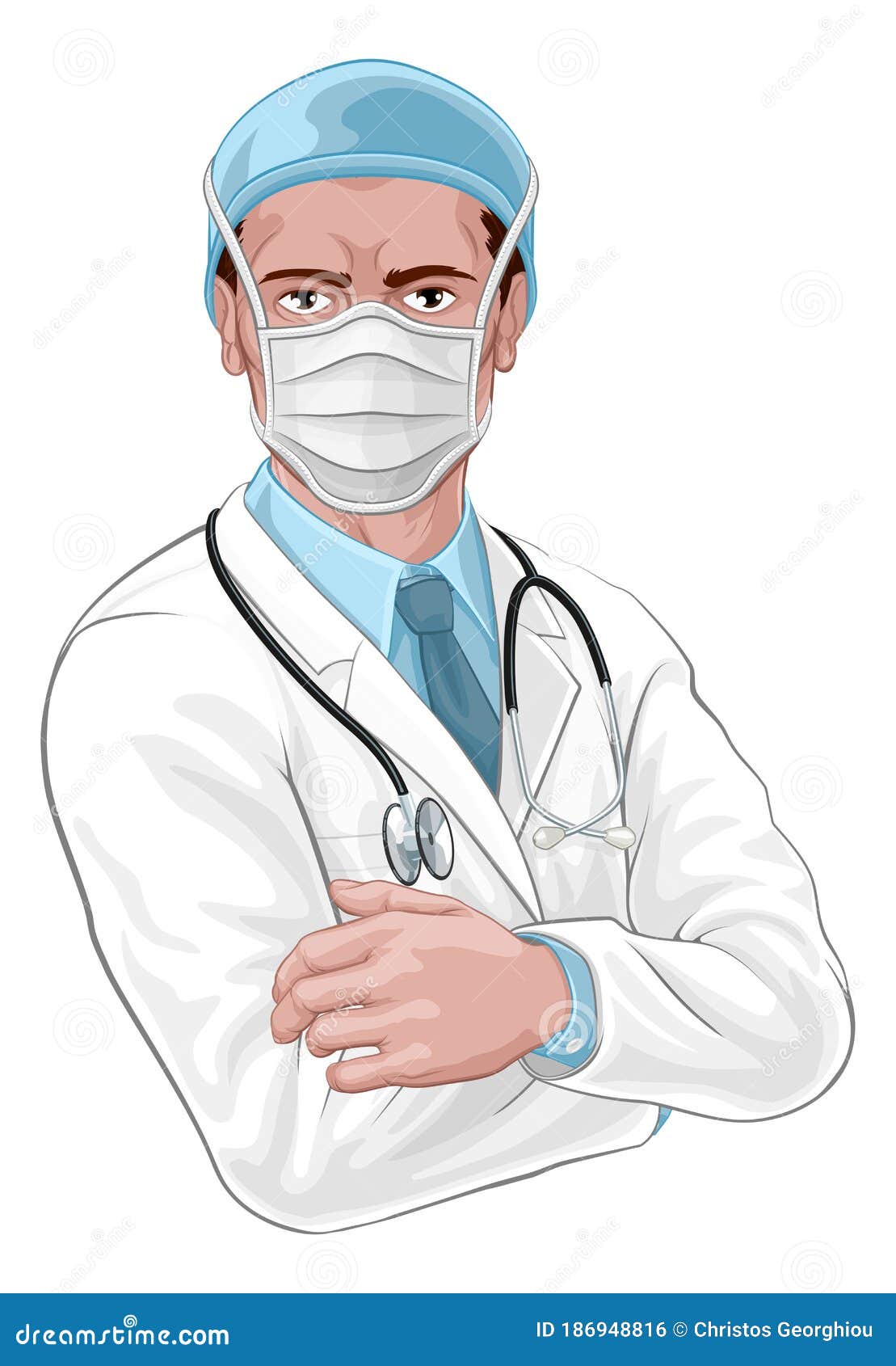 doctor in protective mask medical concept