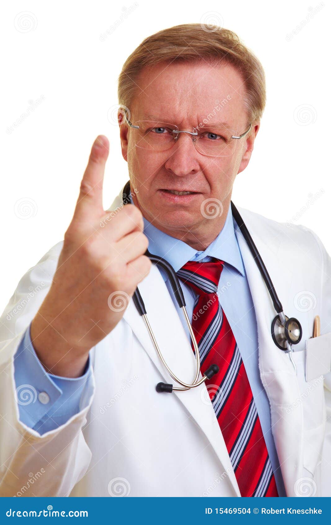 Doctor With Raised Index Finger Stock Images Image 15469504