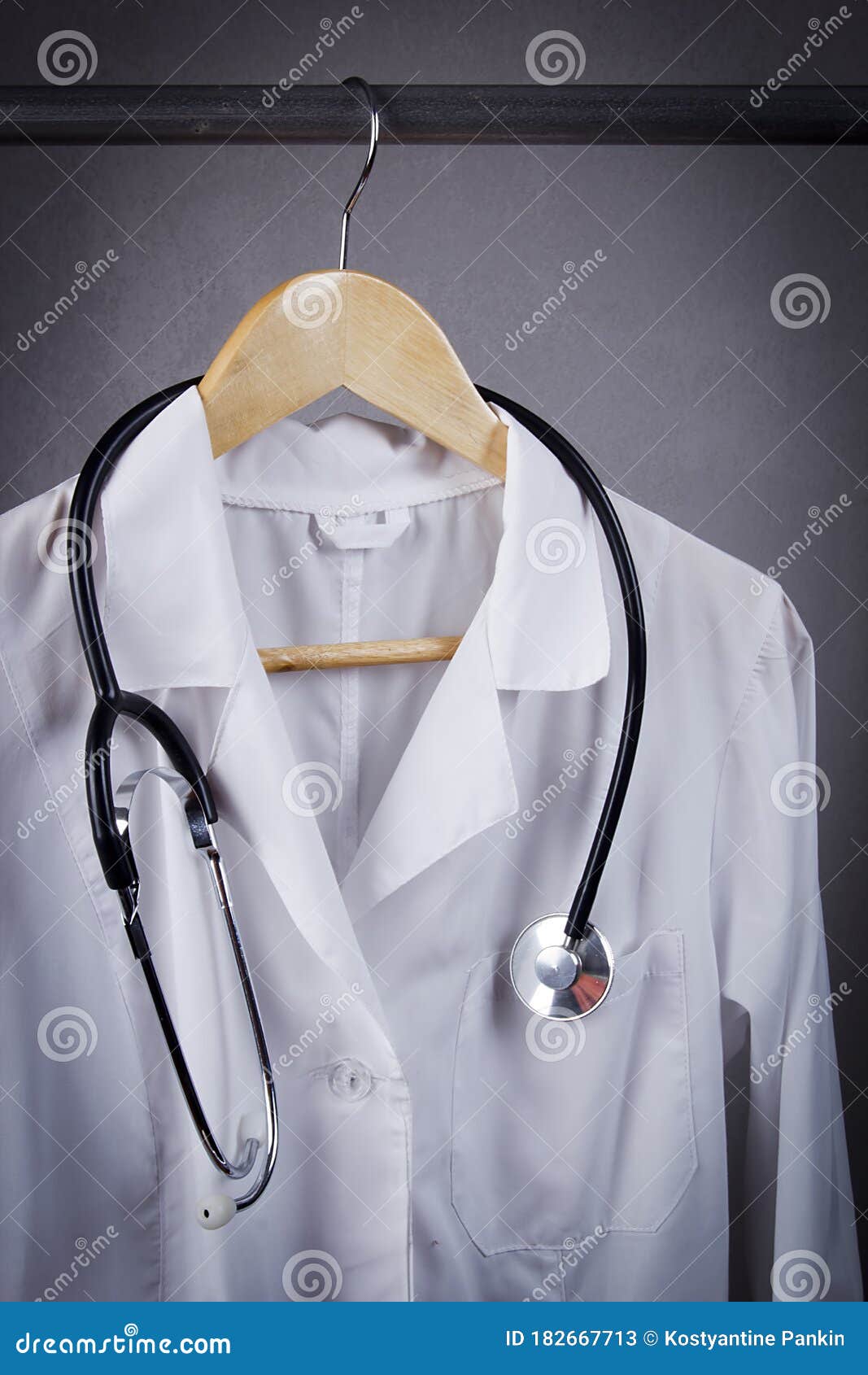 Doctorâ€™s white coat stock image. Image of physiotherapist 182667713