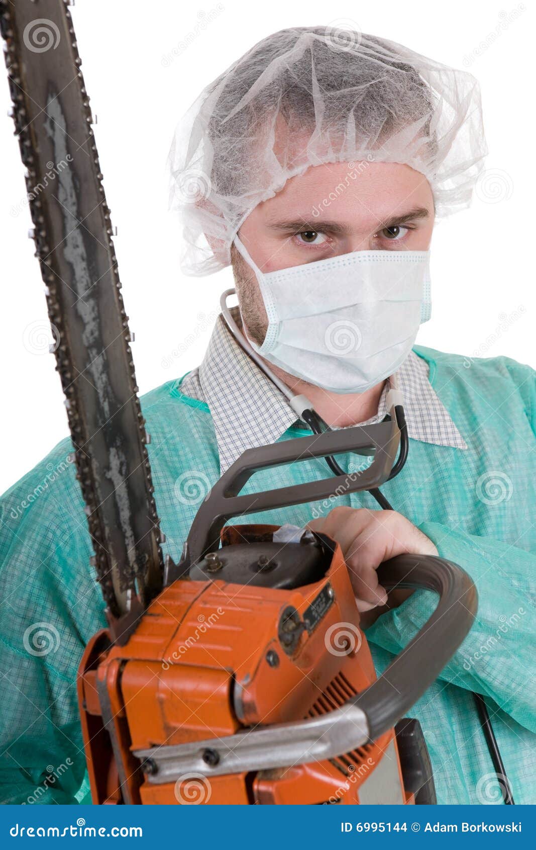 Doctor with saw stock photo. Image of amputee, muderer 6995144