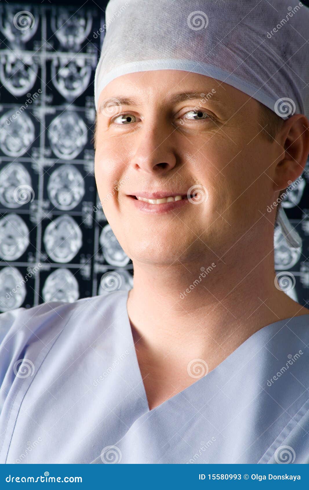 Doctor in screening room stock image. Image of medicine 15580993