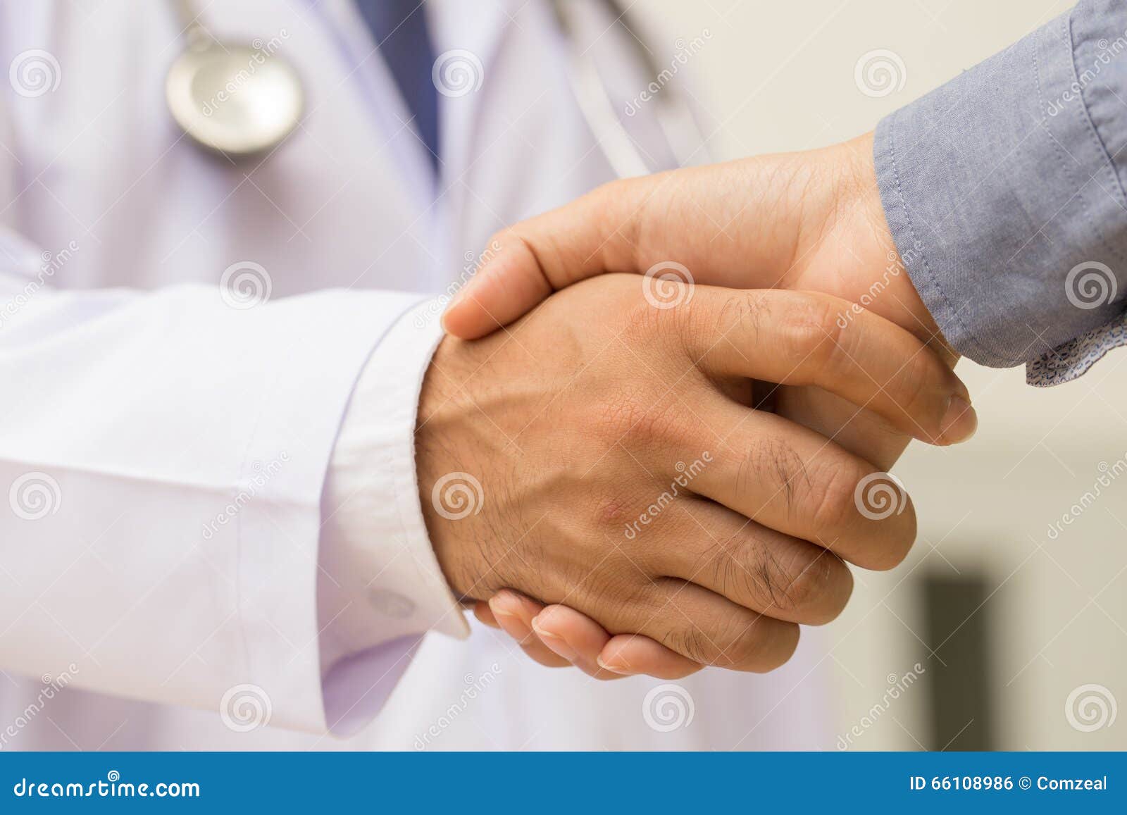 Doctor Shakes Hands with a Patient Stock Photo Image of medicine, shaking 66108986