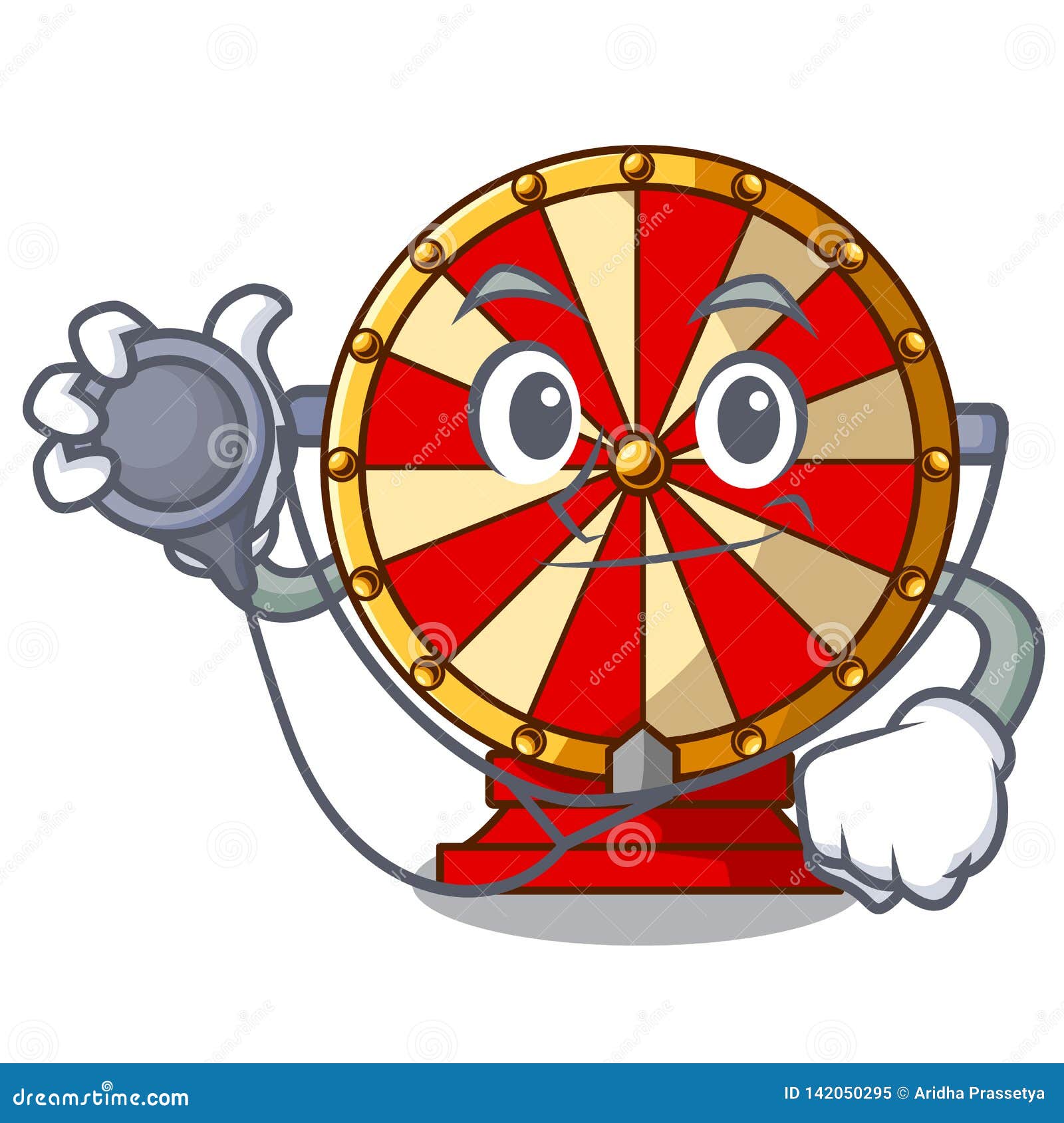 Spin Doctor Election On A USA Background, 3D Rendering. United States Of America Flag Waving In