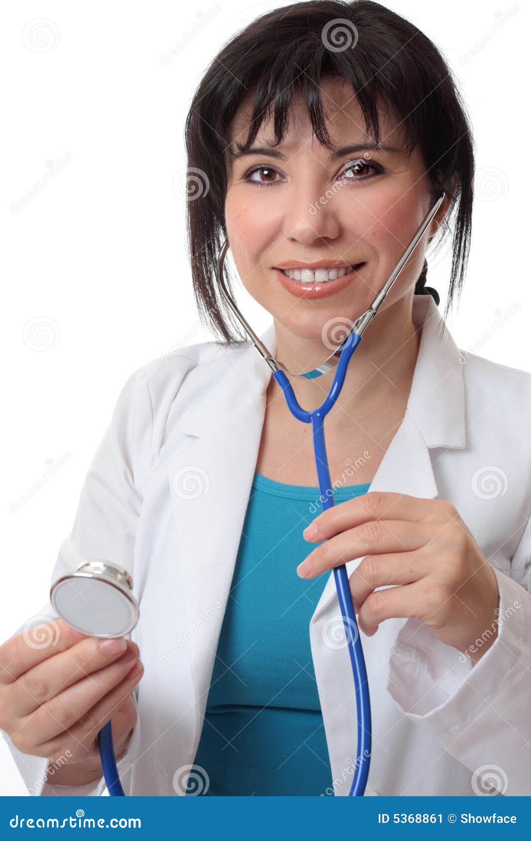 Doctor with stethoscope stock image. Image of healthcare 5368861