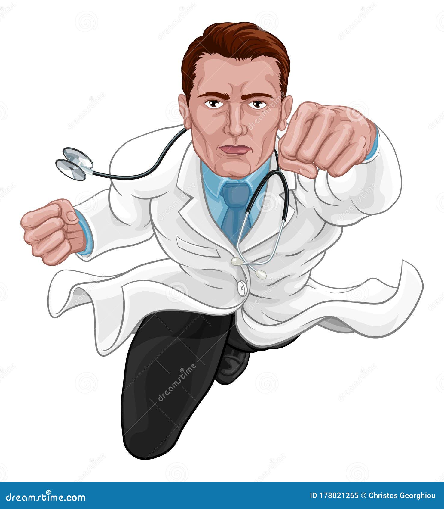 doctor superhero medical concept