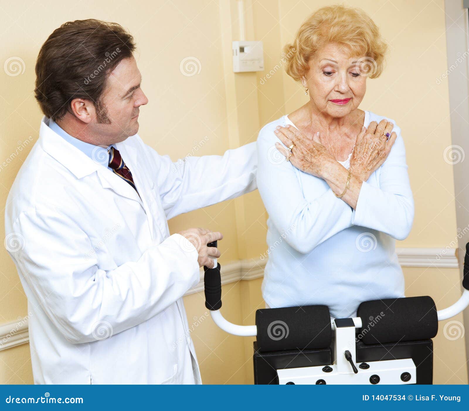 Doctor Supervised Physical Therapy Stock Photo Image of chiropractor