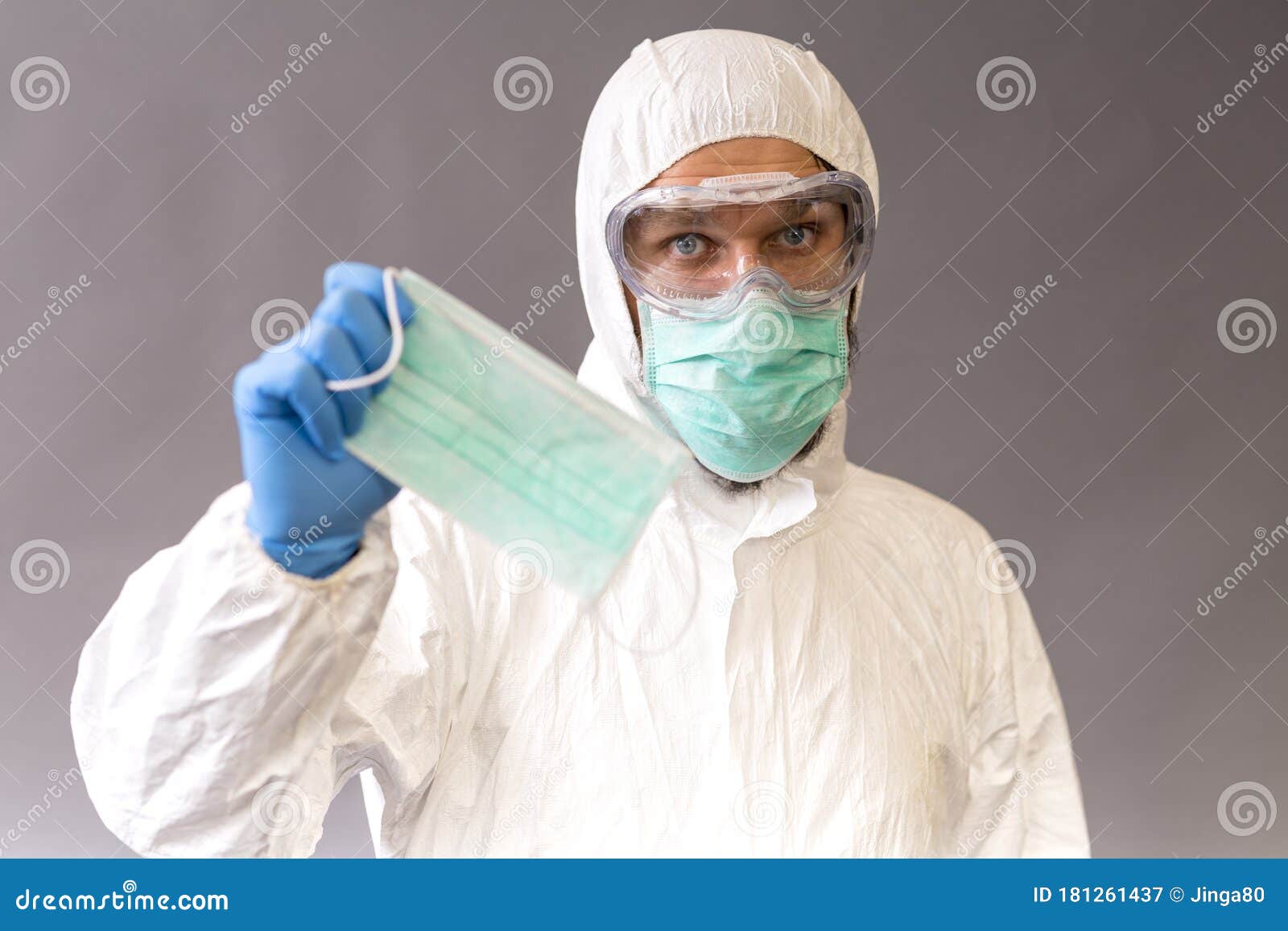 Doctor with surgical mask stock image. Image of health - 181261437