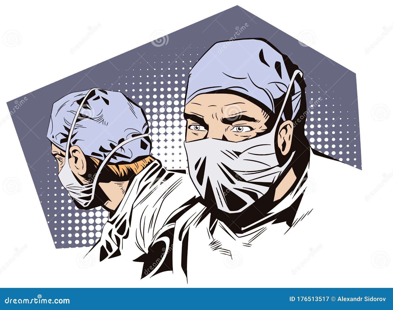Download Doctor In Surgical Mask. Vector Illustration Stock Vector ...
