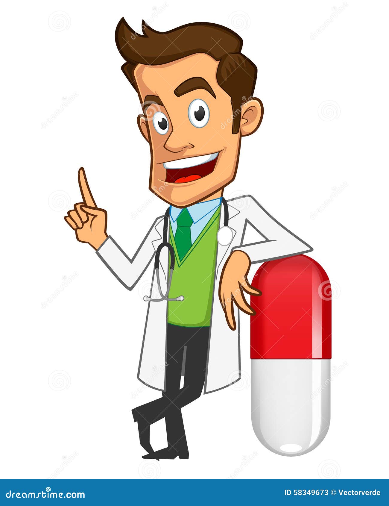 Doctor stock vector. Illustration of medic, pharmacy - 58349673