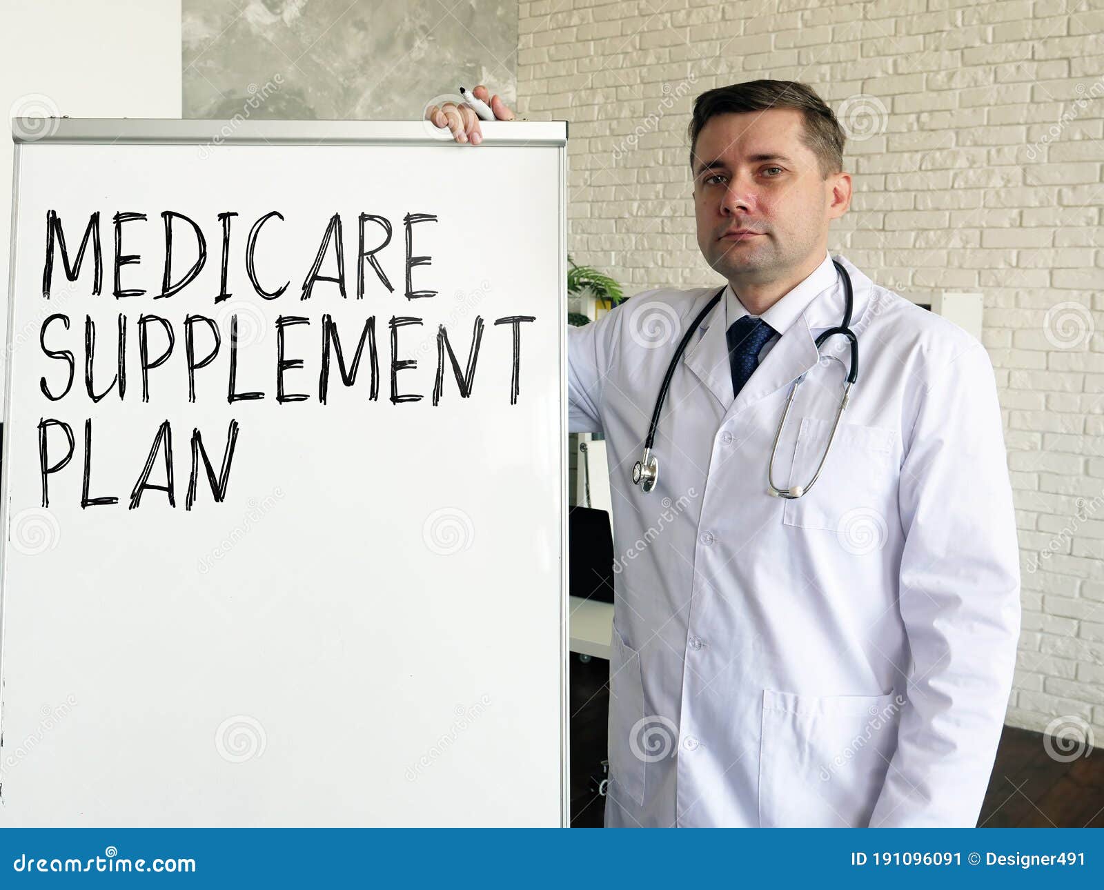the doctor talks about medicare supplement plan.