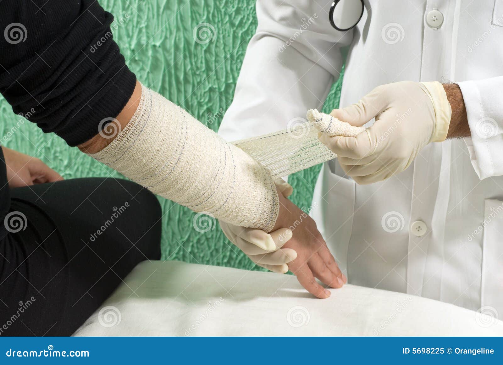 Doctor Tapes Arm Horizontal Stock Image Image of peaceful, pulse