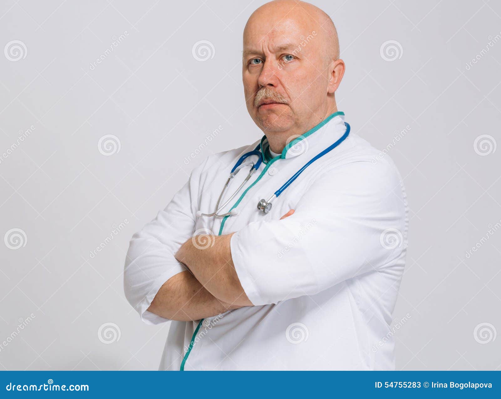 Doctor Therapist Isolated on White Stock Image Image of doctor, coat 54755283