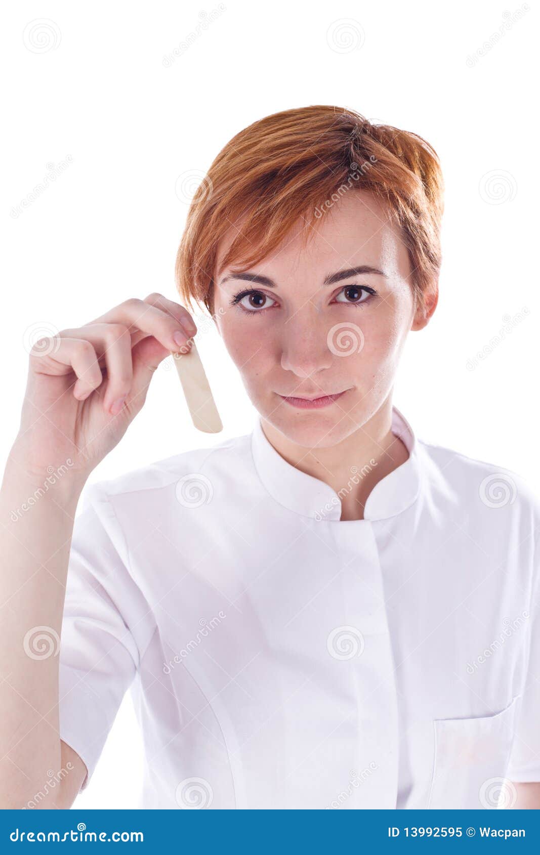 Doctor with Tongue Depressor Stock Image Image of tongue, eastern