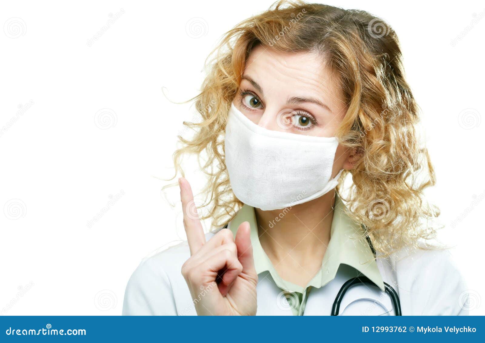 Doctor warns stock photo. Image of sign, doctor, caucasian 12993762