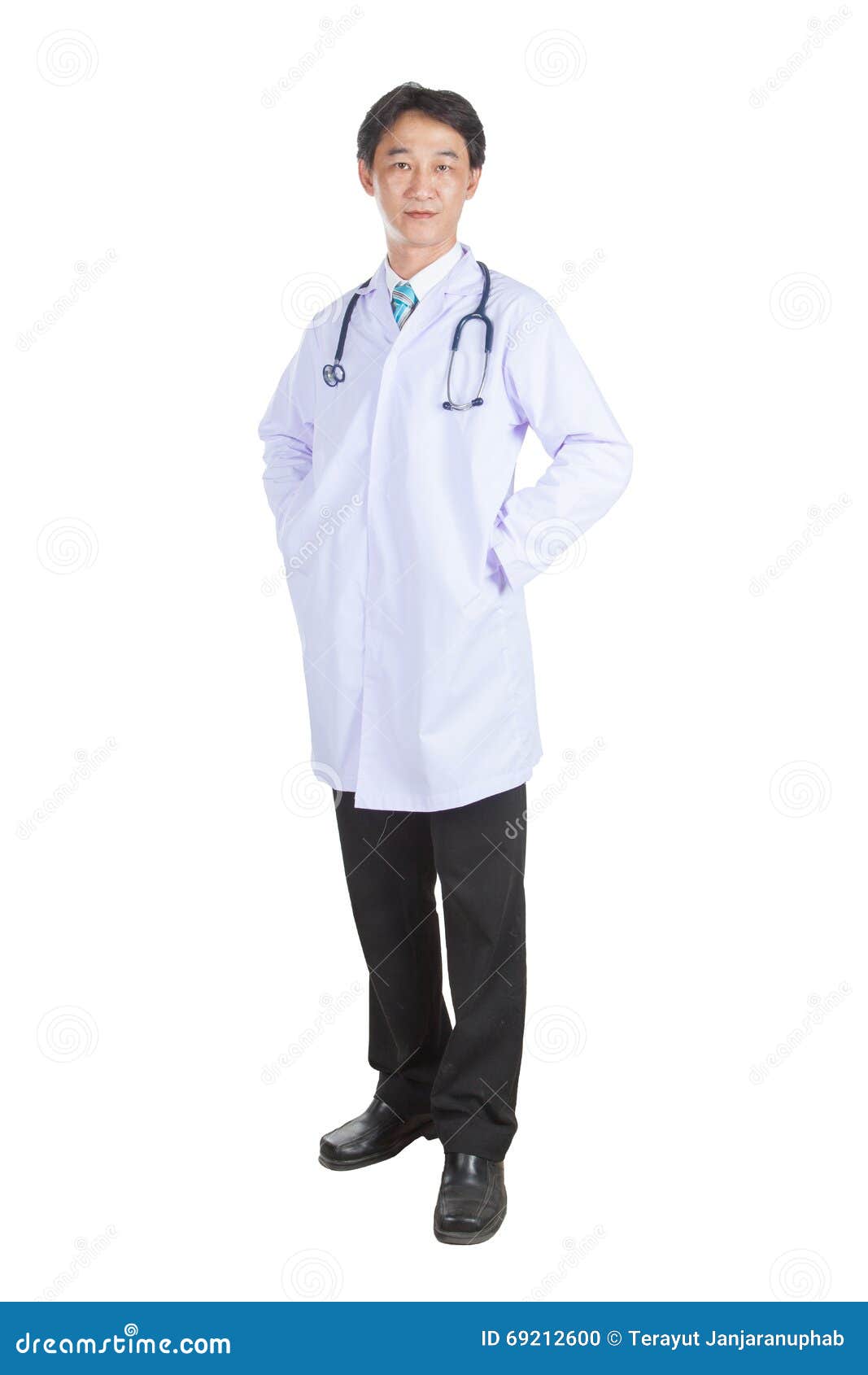Doctor wearing white coat stock photo. Image of background 69212600