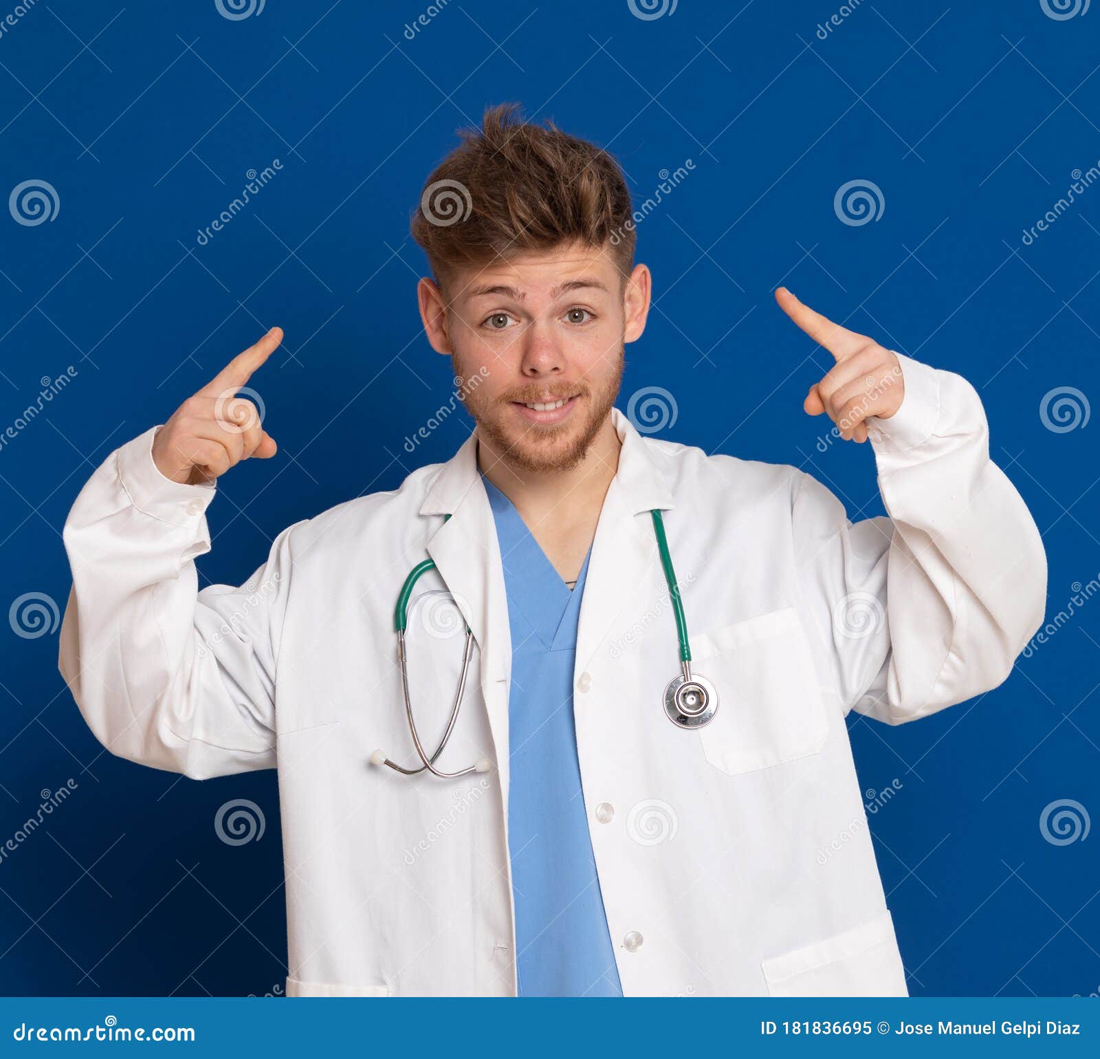 Doctor Wearing a White Lab Coat Stock Image Image of smart, clinic