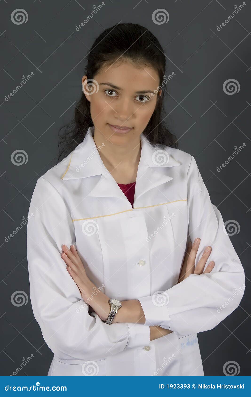 Doctor in white coat stock image. Image of uniform, medicine 1923393