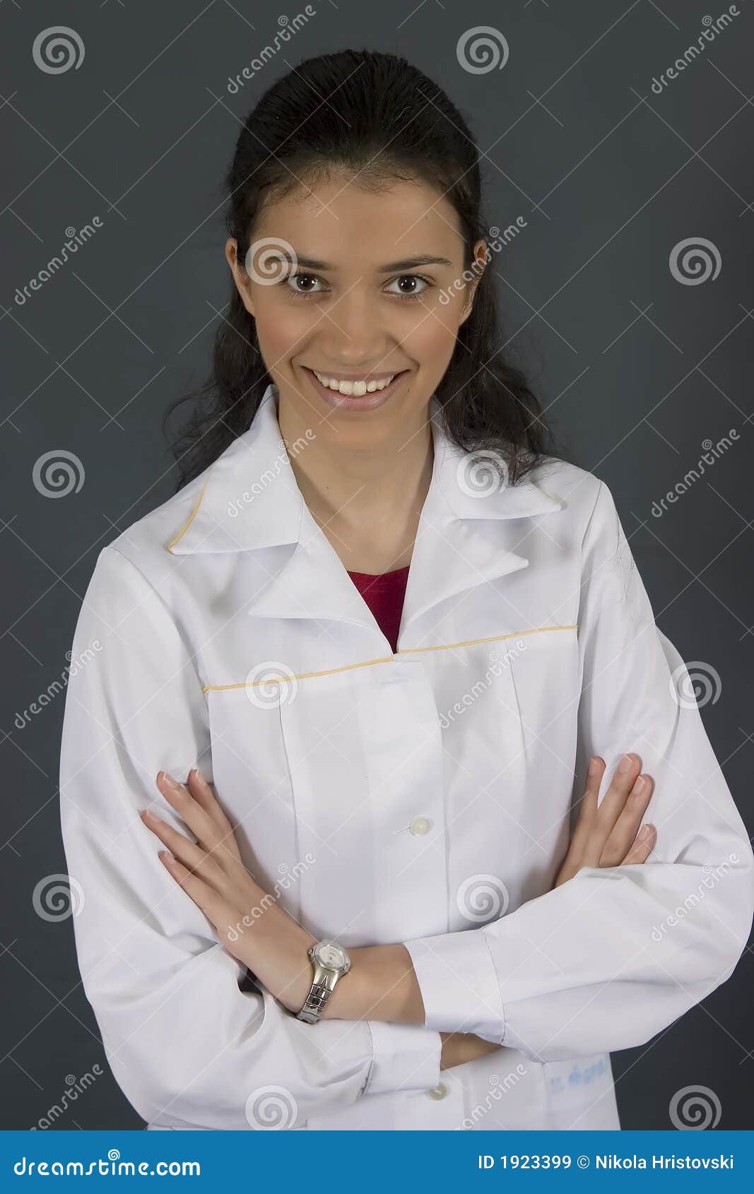 Doctor in white coat stock image. Image of medical, stethoscope 1923399