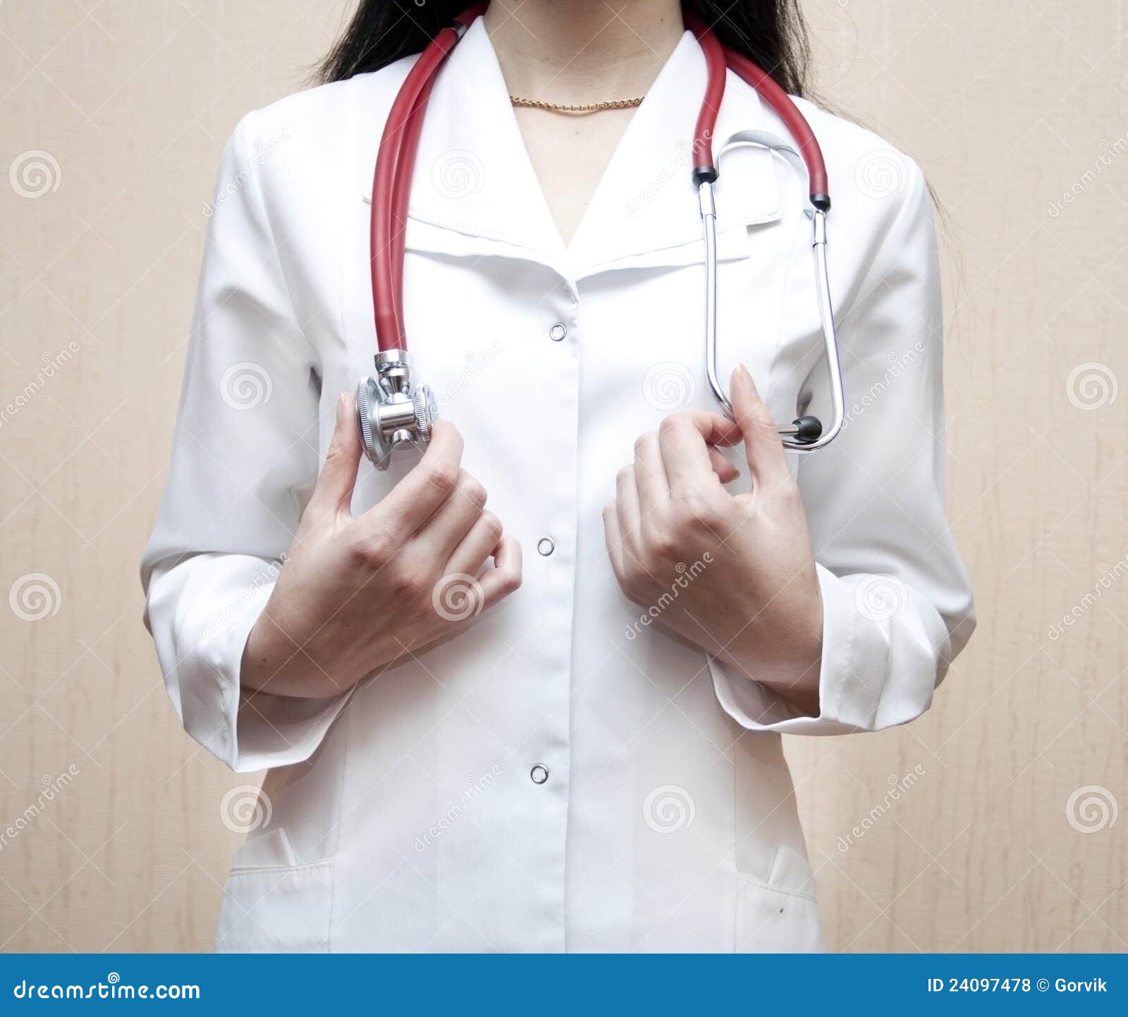 The Doctor in a White Dressing Gown Stock Photo Image of therapist