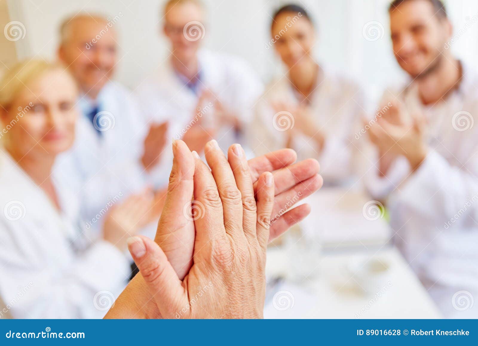 Doctors clapping hands stock photo. Image of praise, profession 89016628