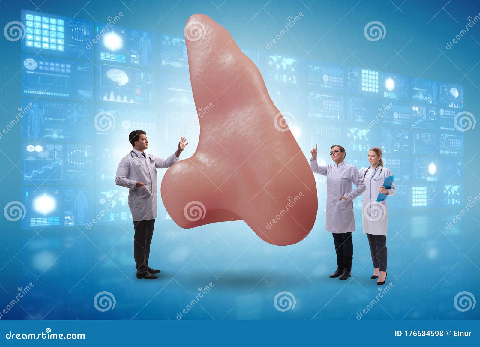 Doctors Doing Plastic Nose Surgery Stock Photo Image of doctor