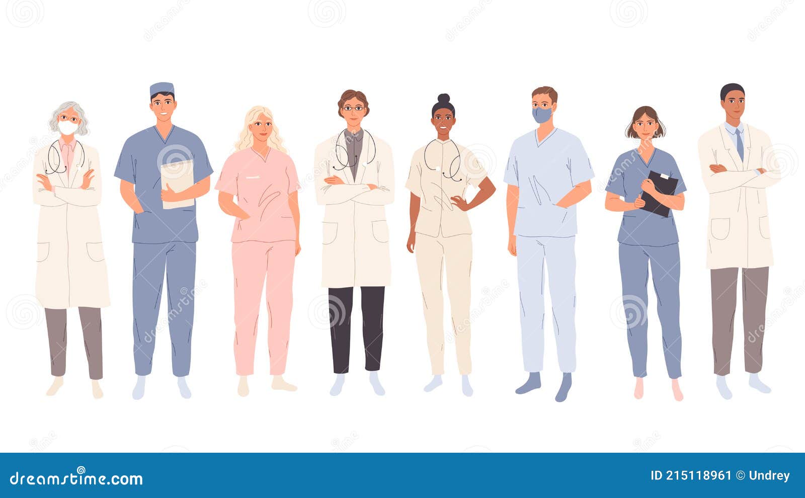 Doctors, Medical Students Workers, Medics And Nurses. Representatives