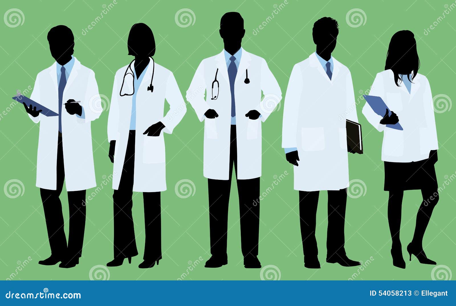 doctors in silhouette